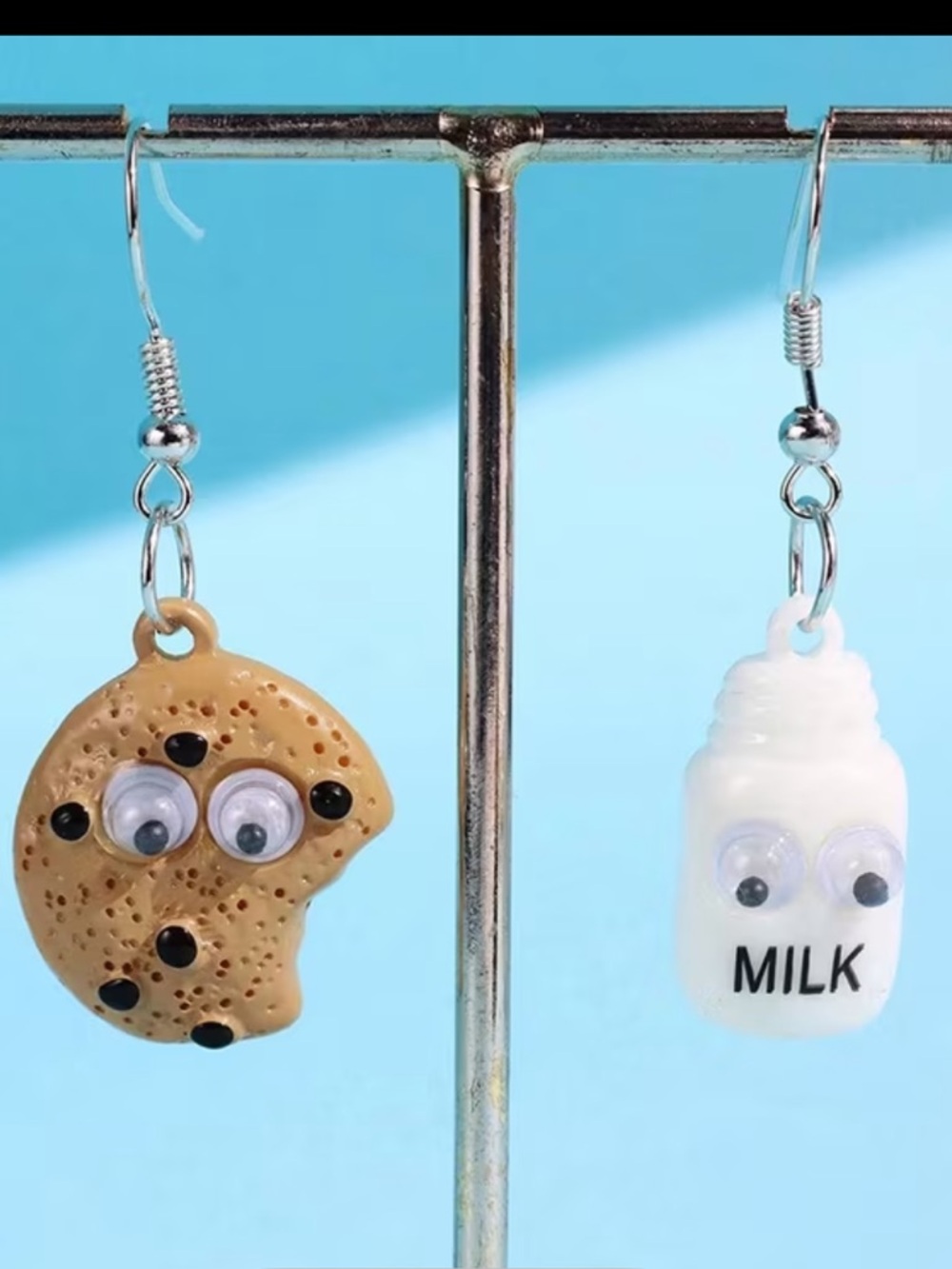 Milk and Cookie Dangle Earrings